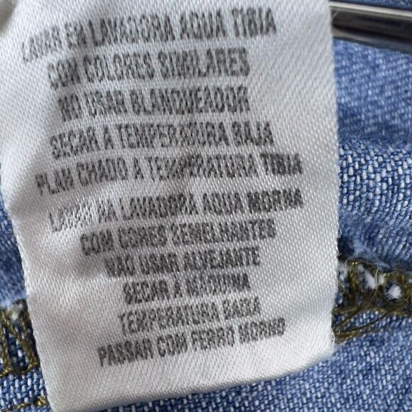 Harley Davidson Grease Monkey Denim Shirt Women’s XS Intentionally Distressed - Picture 12 of 15